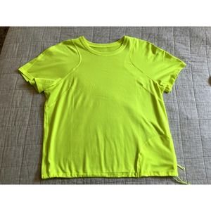 Lululemon Lightweight Cinch Hem Hiking Tee Yellow Size 8 NWOT